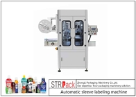 Máquina de etiquetado retráctil de manga de alta velocidad completamente automática para botella redonda