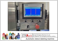 Aplicador automático de funda retráctil de etiquetas térmicas de PVC para botellas de latas